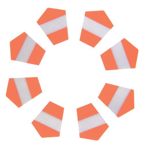 Bullard - Replacement Part, 8-Piece Red-Orange Triple Trim Stripes - Dinges Fire Company