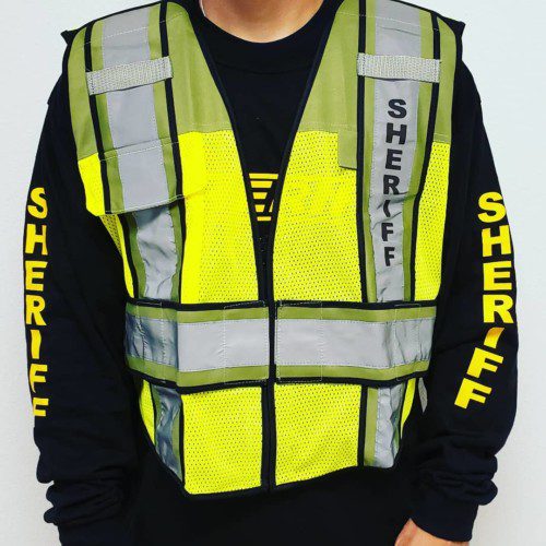 Fire Ninja Safety Vest - SHERIFF/Olive Drab (6 Point Breakaway) - Dinges Fire Company