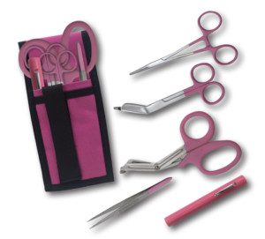 EMI Pink First Aid Tool Set