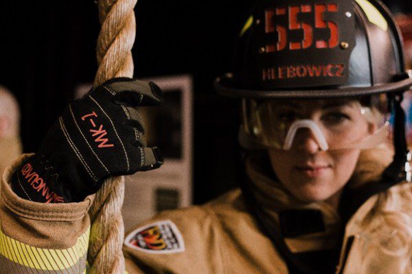 EMT opening Ambulance Door