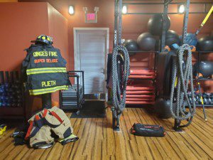 Equipment used in the Train Like A Fire Fighter Class