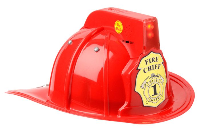 Aeromax | Red Firefighter Helmet with Lights & Sound | Dinges Fire Company