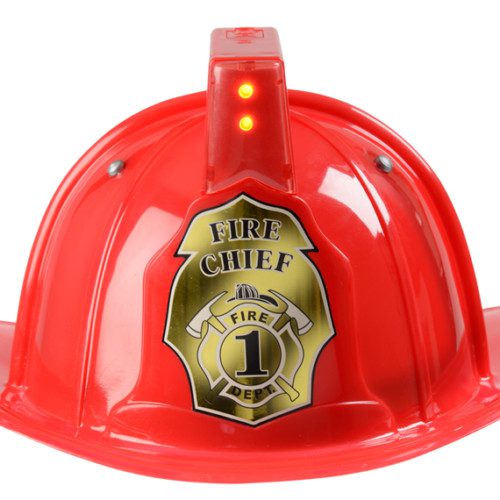 Aeromax | Red Firefighter Helmet with Lights & Sound | Dinges Fire Company