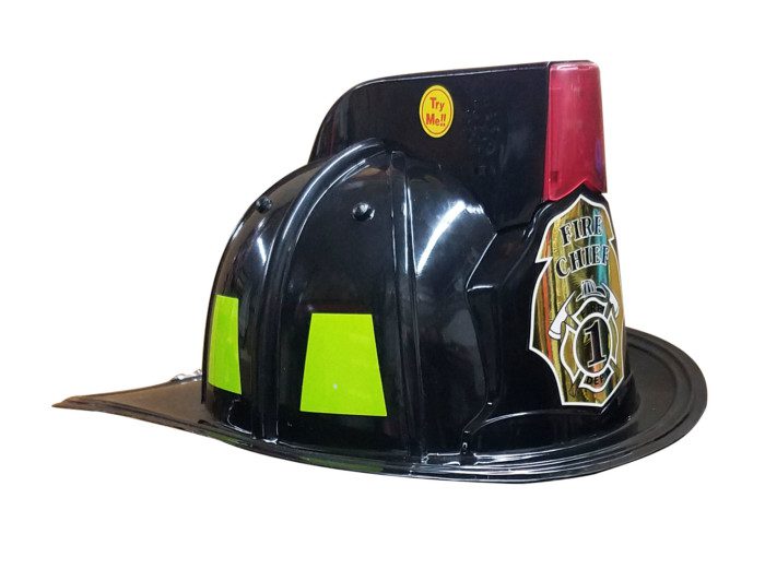 Aeromax | Black Firefighter Helmet with Lights & Sound | Dinges Fire Company