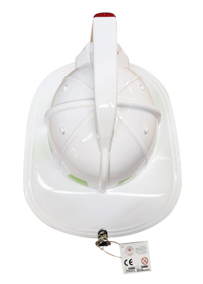 Aeromax | White Firefighter Helmet with Lights & Sound | Dinges Fire Company