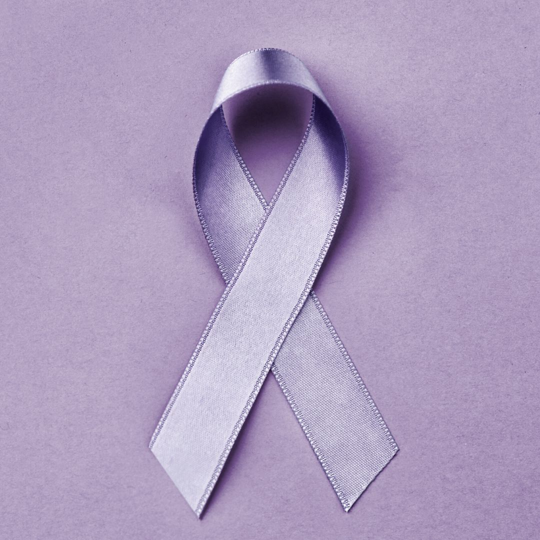 Lavender Ribbon for Firefighter Cancer Awareness