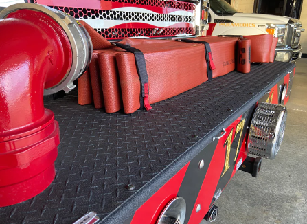 FirefighterStraps } 44" Hose Strap Black | Dinges Fire Company